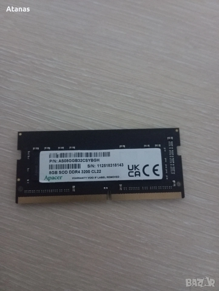Рам памет за лаптоп 8GB DDR4 3200mhz, снимка 1