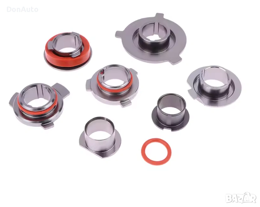 Комплект метални адаптери/преходници за фарове, снимка 1