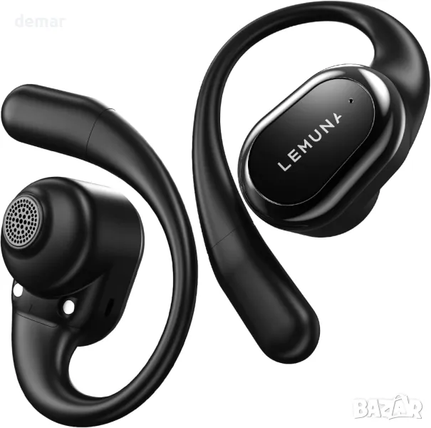 Слушалки LeMuna Open Ear Bluetooth 5.4, безжични слушалки с куки за уши, сензорно управление, снимка 1