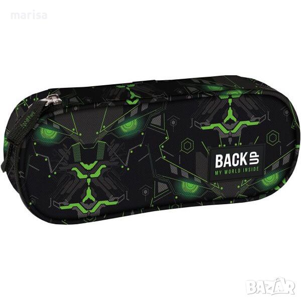 Ученически несесер Back UP Monster Green, модел А 59 Код: 100101/086047, снимка 1