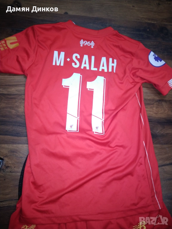 Страхотен детски екип Ливърпул Мо Салах 11, снимка 1