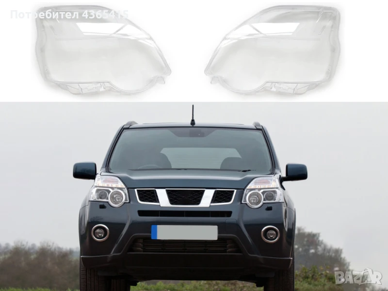 Стъкла за фарове на Nissan X-Trail T31 Facelift (2010-2014), снимка 1