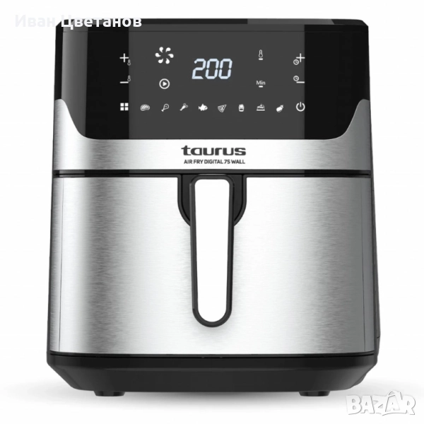 Мощен Air Fry Taurus Digital 7S Wall – 1600W с 6,5L обем и иновативен разделител за готвене , снимка 1