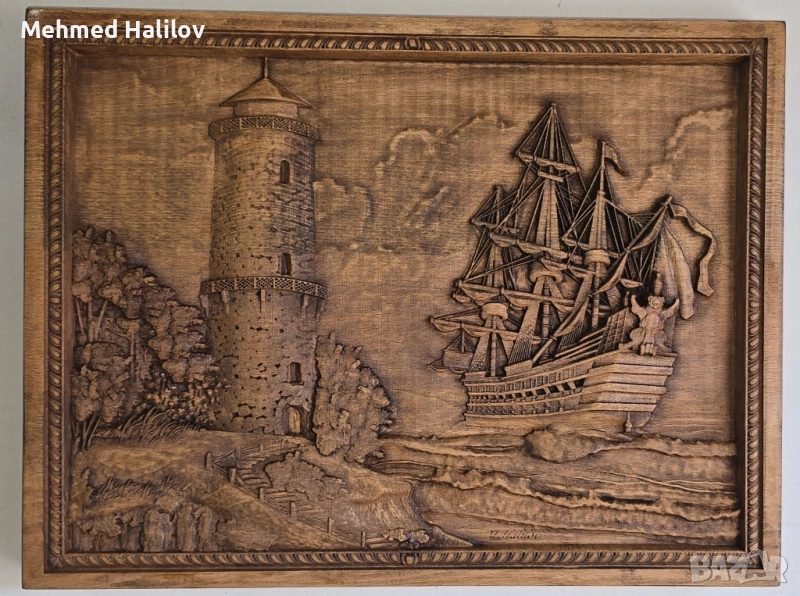 Картина дърворезба, снимка 1