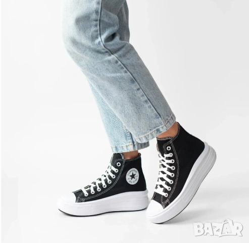 кецове /маратонки  Converse Chuck Taylor All Star Move Platform High Top номер 37 , снимка 3 - Кецове - 53891959