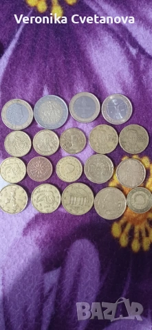 3. po 1 evro .6 po 10 centa. 4 po 20 centa. 1. 2 evro. 2po. 50 centa 