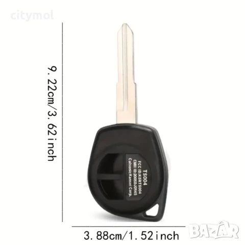 Кутийка за ключ с 2 бутона за SUZUKI Vitara, Swift, Ignis и други, с острие TOY43, снимка 4 - Аксесоари и консумативи - 50489379