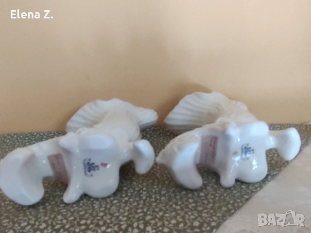 Изящна ваза рог на изобилието Belleek Ireland, снимка 5 - Декорация за дома - 52505627