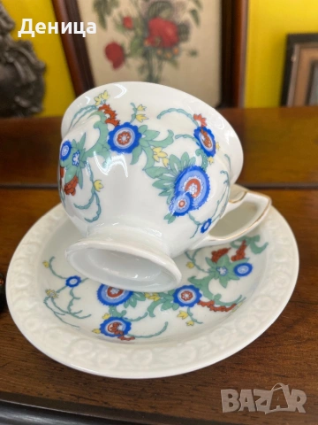 Rosenthal  1920–1924  Този сет е част от емблематичната серия Maria, но с рядък и специфичен , снимка 6 - Чаши - 53867854