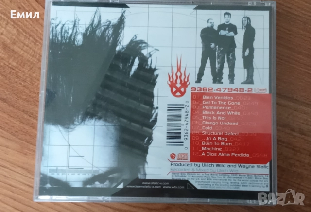 STATIC  X 2001 - Machine , снимка 3 - CD дискове - 52305810