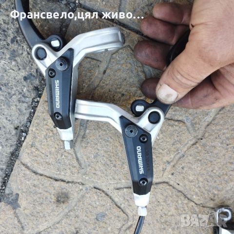 Хидравлични спирачки за велосипед колело Shimano br m 447, снимка 3 - Части за велосипеди - 46495467