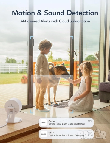 GNCC GC3 Комплект 2 броя вътрешна охранителна камера 1080P, CCTV, снимка 8 - IP камери - 51767514