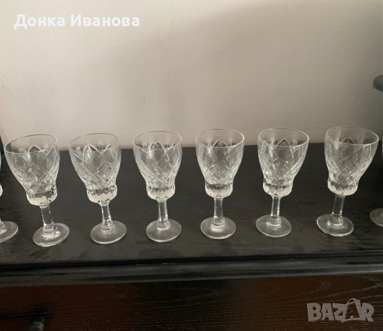 Кристални чаши, снимка 2 - Чаши - 54036773