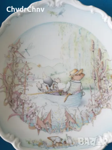 4бр Royal Doulton английска колекционерска декоративна порцеланова чиния-картина/приказки, снимка 2 - Картини - 48899025
