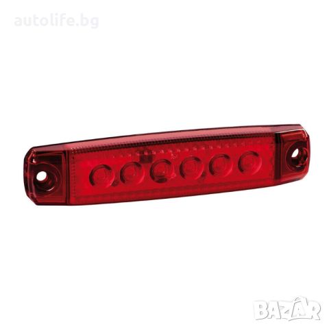 Червен LED Габарит Светлини Маркер за Камион Ремарке Бус 12V-24V