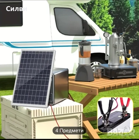 Малък преносим слънчев соларен панел за 12v система 10w поликристален къмпинг, снимка 8 - Къмпинг осветление - 50516531