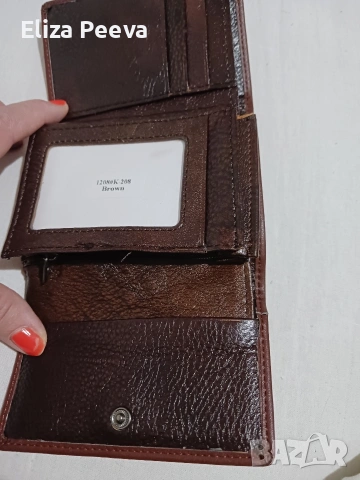 мъжки портфейл от естествена кожа, снимка 4 - Портфейли, портмонета - 53142239
