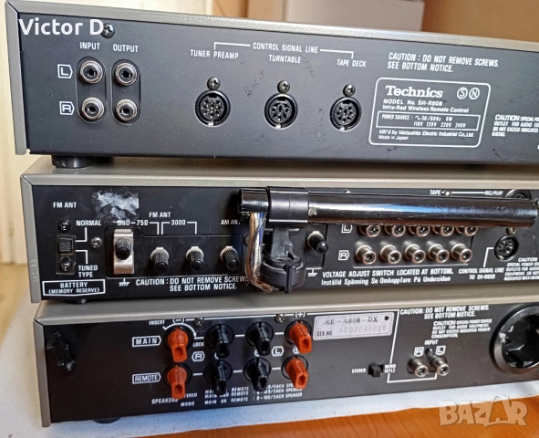TECHNICS SE-A808 & ST-K808 & SH-R808 с дистанционно, снимка 11 - Ресийвъри, усилватели, смесителни пултове - 52929544