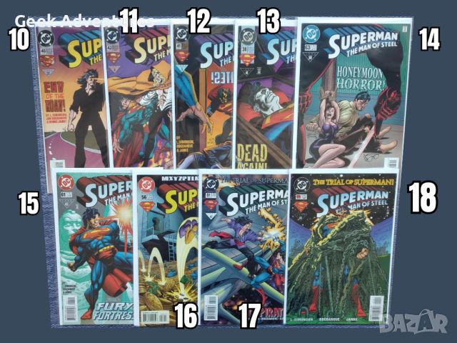 Комикси Супермен - Superman Comic Books DC на Английски Език NM 90's Retro, снимка 4 - Колекции - 46551112