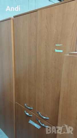 Двукрил гардероб с четири врати - Офис шкаф с рафтове 86/42/205 см, снимка 7 - Гардероби - 53661833