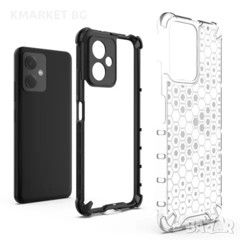 Xiaomi Redmi Note 12 Силиконов Калъф Honeycomb TPU и Протектор, снимка 5 - Калъфи, кейсове - 48832983