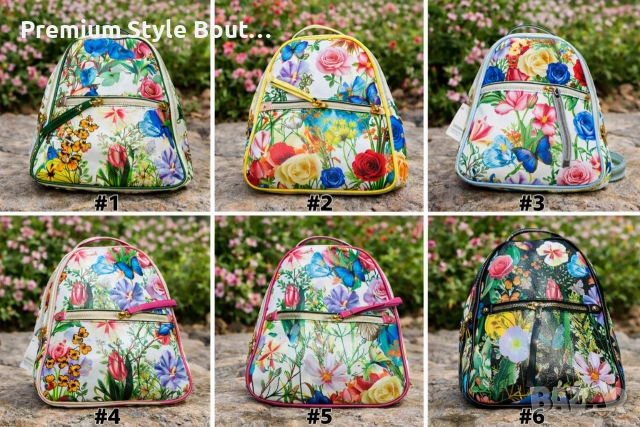 Интересна дамска чанта тип раница