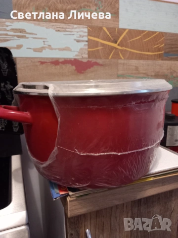 Голяма червена тенджера Delimano