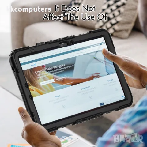 Samsung Galaxy Tab S10 FE Hybrid Tablet Case with Hand Grip & Strap TPU Силиконов Калъф и Протектор, снимка 10 - Калъфи, кейсове - 50022736