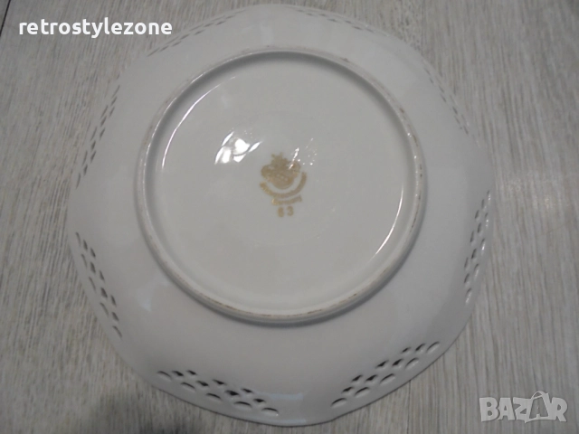 № 8215 стара порцеланова чиния / пано  - Schrvarzenhammer Germany , снимка 4 - Други ценни предмети - 51489263