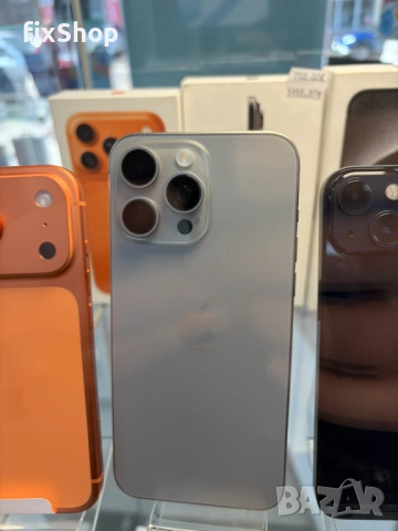 iPhone 15 Pro Max 256GB • Natural Titanium • Оригинална Батерия 100% • 6 Месеца Гаранция