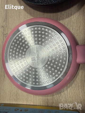 Комплект тигани Cheffinger с мраморно покритие – 3 части за всяка кухня - черен цвят, снимка 4 - Съдове за готвене - 53255898