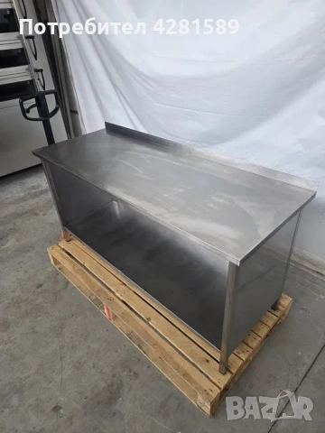 Немска работна маса от неръждаема стомана, снимка 5 - Други машини и части - 53972271