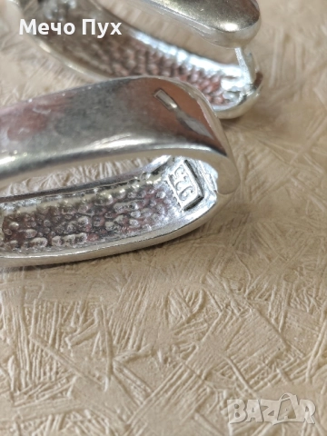 Сребърни обеци (177), снимка 2 - Обеци - 52456102