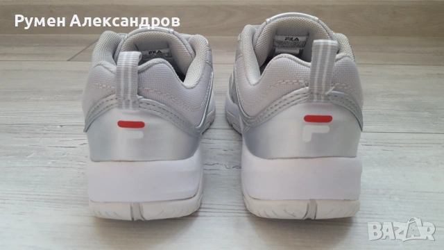 Сив металик маратонки FILA STRADA F WOMEN за момиче с р-р EUR38, снимка 4 - Маратонки - 53851568