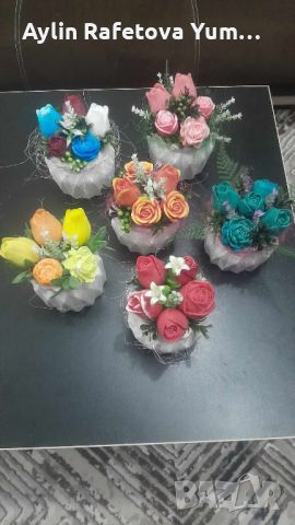 Вечни ароматни сапунени цветя 💐 , снимка 1 - Декорация за дома - 45725596