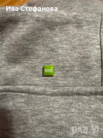  Нова спортна елегантна оригинална блуза Hugo Boss сива , снимка 5 - Блузи - 45423875