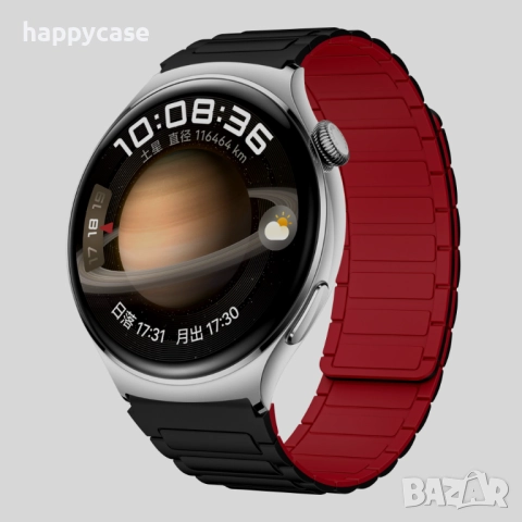 MAGNETIC Каишка за смарт часовник Huawei Watch/Samsung/Apple/Xiaomi/Garmin/Amazfit/Casio/Honor, снимка 4 - Каишки за часовници - 47882996