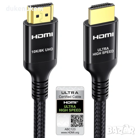 HDMI 2.1 кабел 48Gbps – 1 м, 8K/4K 240Hz, Ultra High Speed