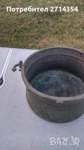 Голям бакърен котел, снимка 2 - Антикварни и старинни предмети - 51082562