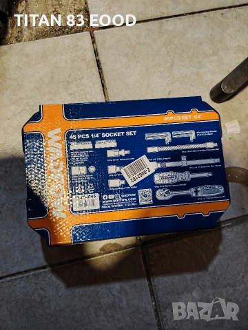 Комплект инструменти WADFOW, 1/4", 45 части , снимка 2 - Други инструменти - 54218500