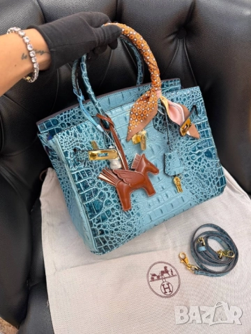 чанти HERMÈS BIRKIN 30 CROCO SIZE: 30x 22cm , снимка 6 - Чанти - 51753482