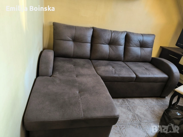 Ъглов диван – много запазен – 200/160 см, снимка 4 - Дивани и мека мебел - 53679482