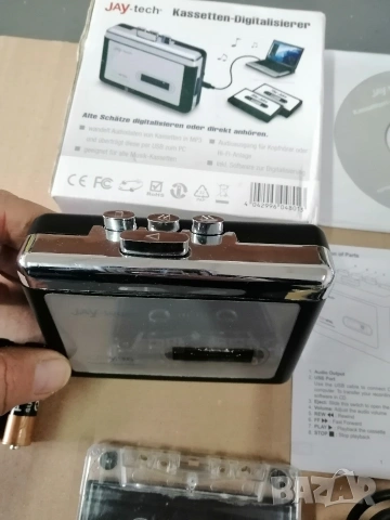 Уокмен JoyTech с възможност за прехвърлане на касети в MP3 , снимка 2 - Радиокасетофони, транзистори - 53587834