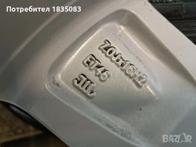 Лети джанти 16ки 5х100 Skoda + летни гуми 215/45/16 Dunlop, снимка 9 - Гуми и джанти - 52863828