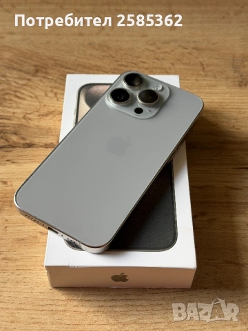 iPhone 15 Pro 128 Gb Natural Titanium, снимка 5 - Apple iPhone - 53140226
