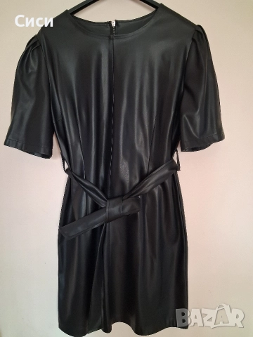 Дамска рокля от мека кожа