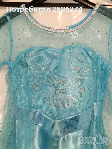 Детска рокля " Елза", снимка 3 - Детски рокли и поли - 52172296