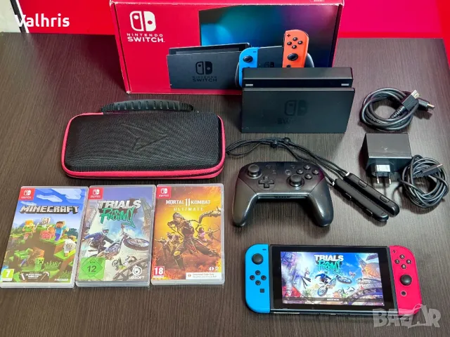 Nintendo Switch + игри и контролер, снимка 1 - Nintendo конзоли - 47299639