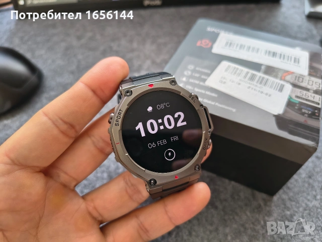 Smartwatch с GPS, Компас и барометър 