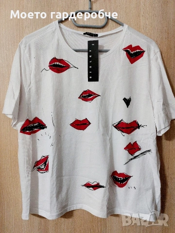 Нова тениска на Sisley размер Л, снимка 2 - Тениски - 50698852